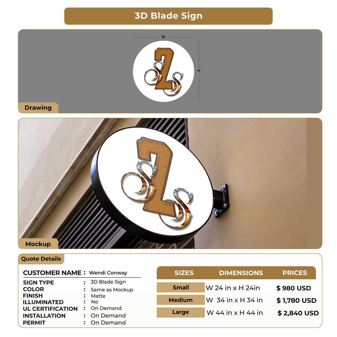 Custom Signs for Wendi Conway