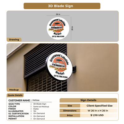 Custom Signs For Melissa