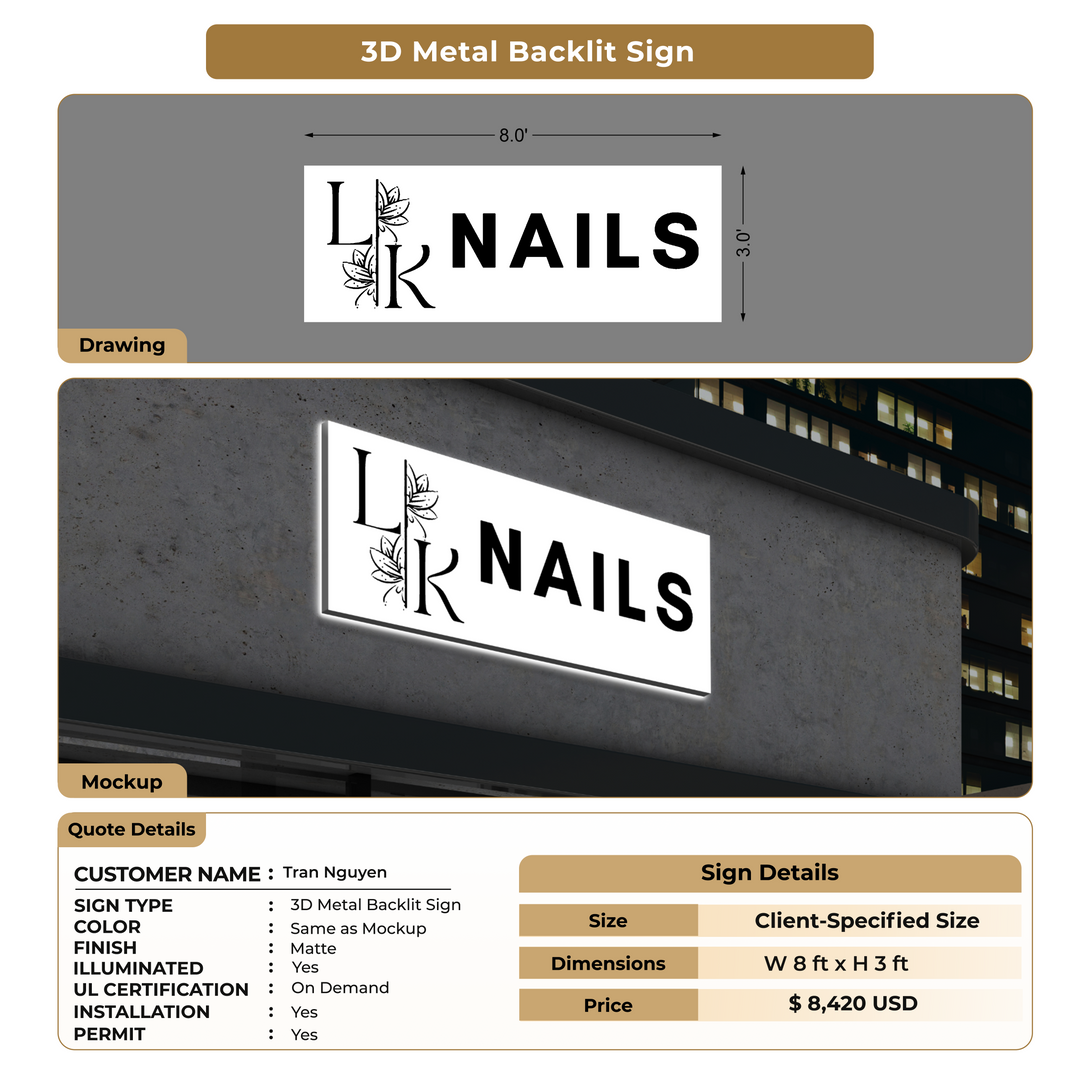 Custom Signs For Tran Nguyen