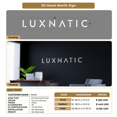 Custom Signs for Daniel