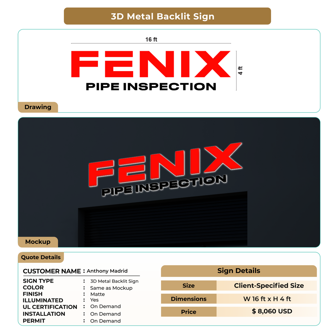 Custom Signs For Anthony Madrid