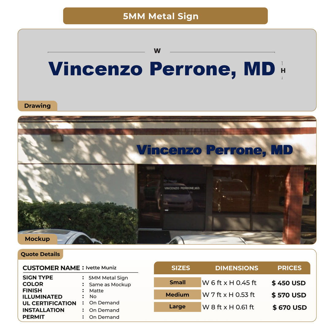 Custom Signs for Ivette Muniz