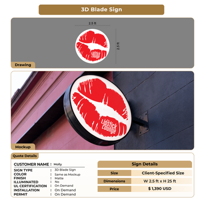 Custom Signs for Molly
