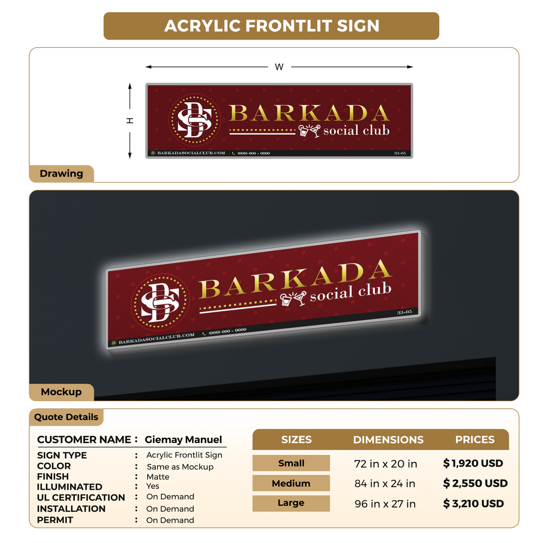 Business Signage for Giemay Manuel