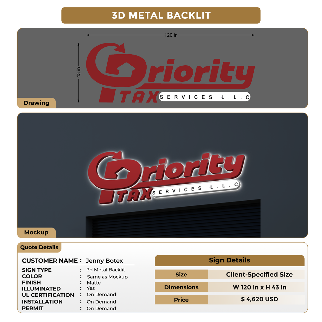 Business signage for Jenny Botex