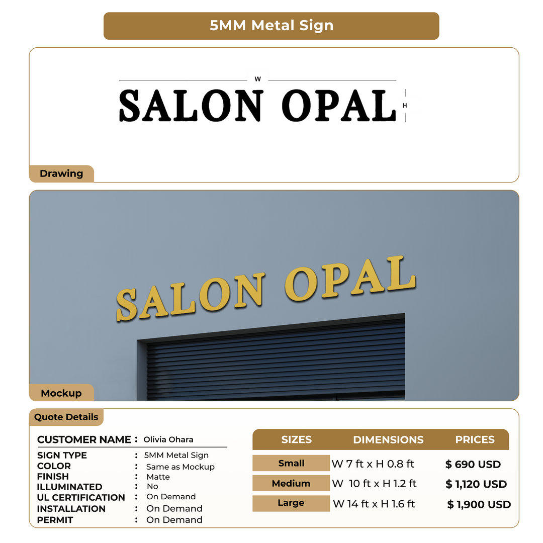 Custom Signs for Olivia Ohara