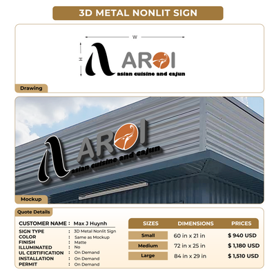Custom Signs for Max J Huynh