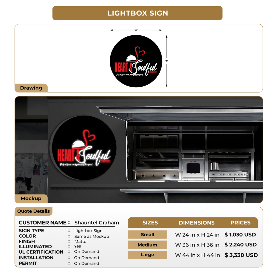 Business signage for Shauntel Graham