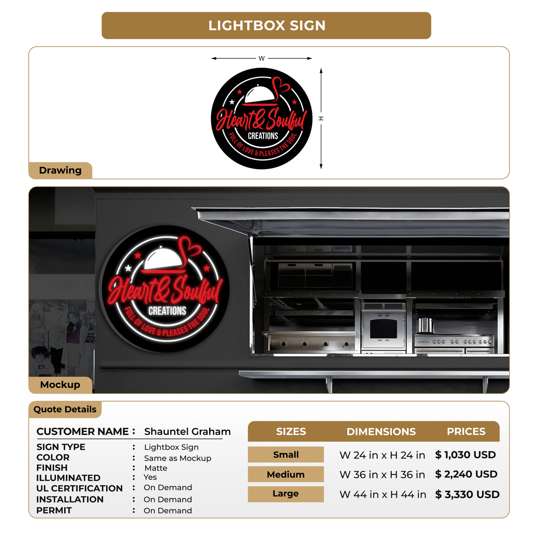 Business signage for Shauntel Graham