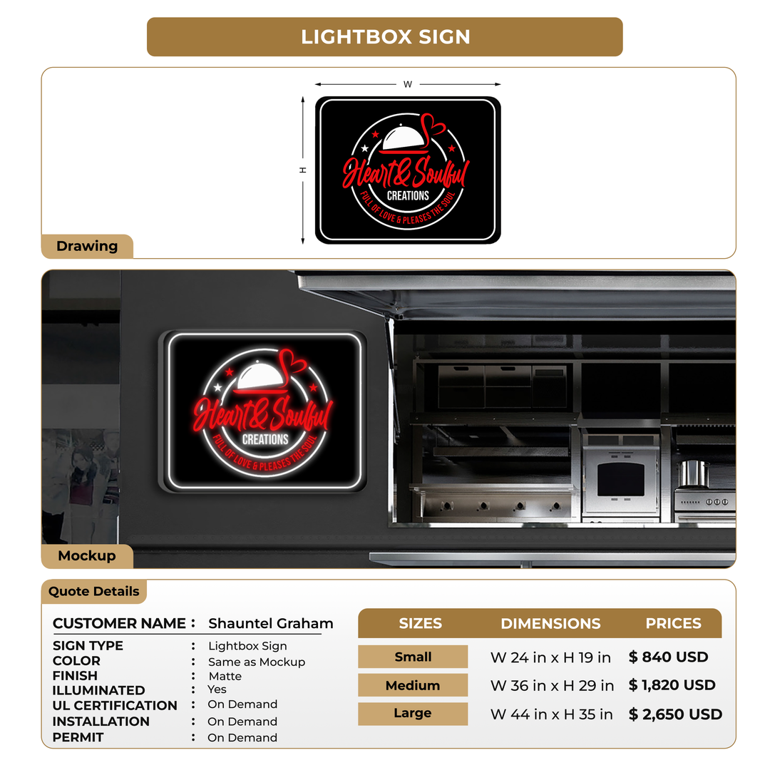 Business signage for Shauntel Graham