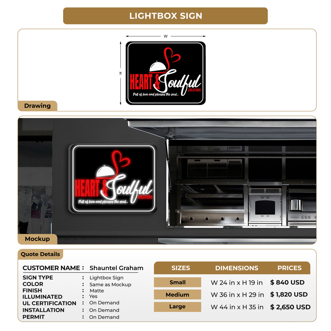 Business signage for Shauntel Graham