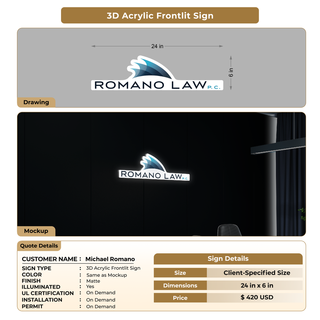 Custom Sigsn For Michael Romano
