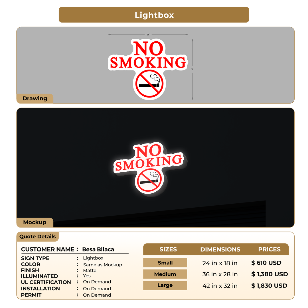 Custom Signs For Besa Bllaca