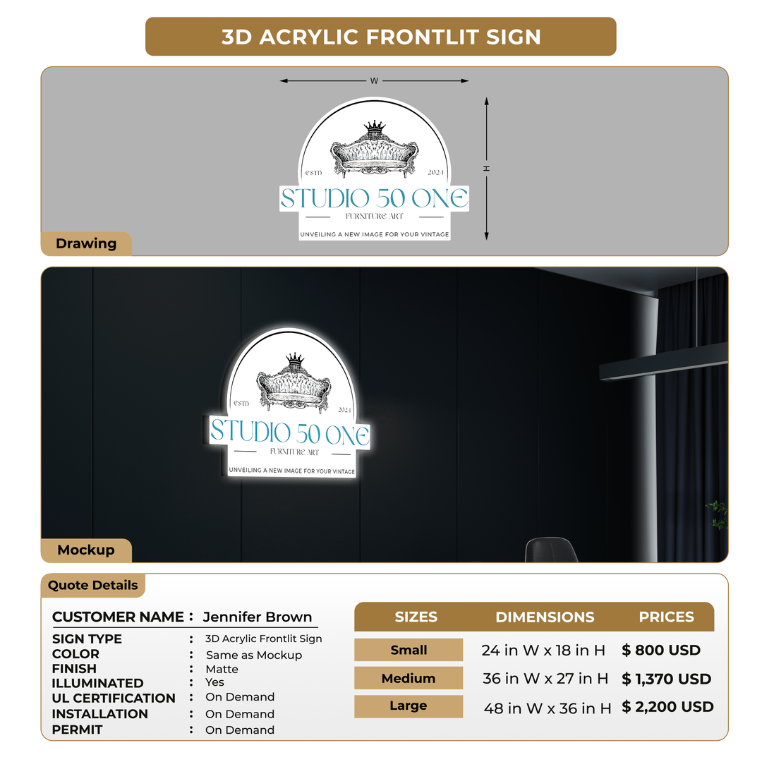 Custom Signs For Jennifer Brown