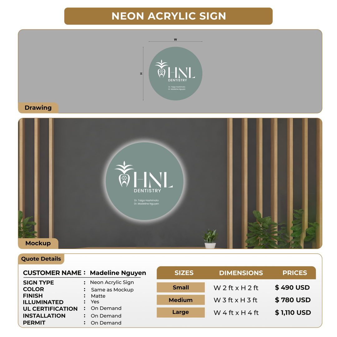 Custom Signs For Madeline Nguyen
