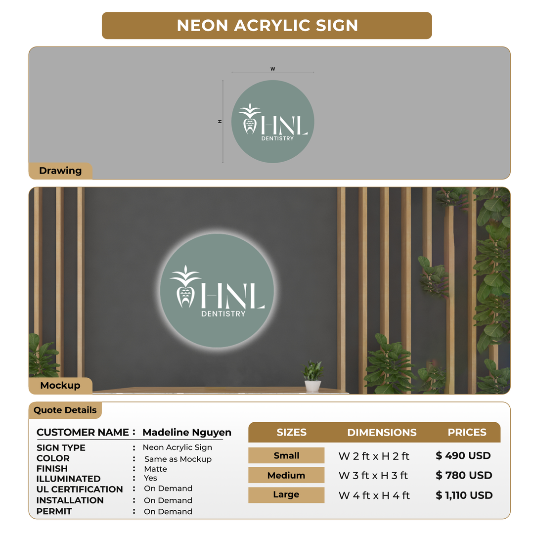 Custom Signs For Madeline Nguyen