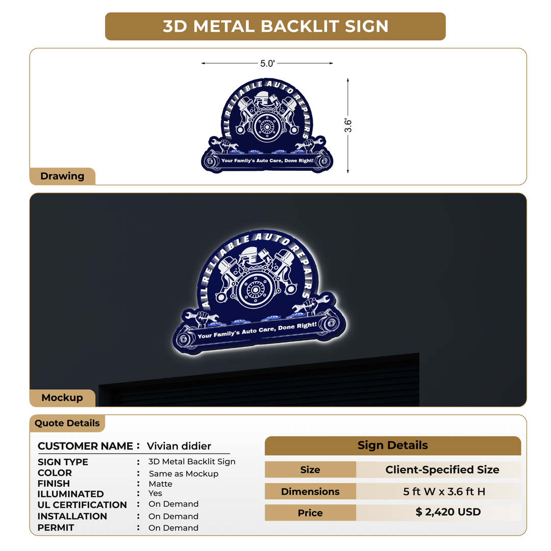 Custom Signs For Vivian didier