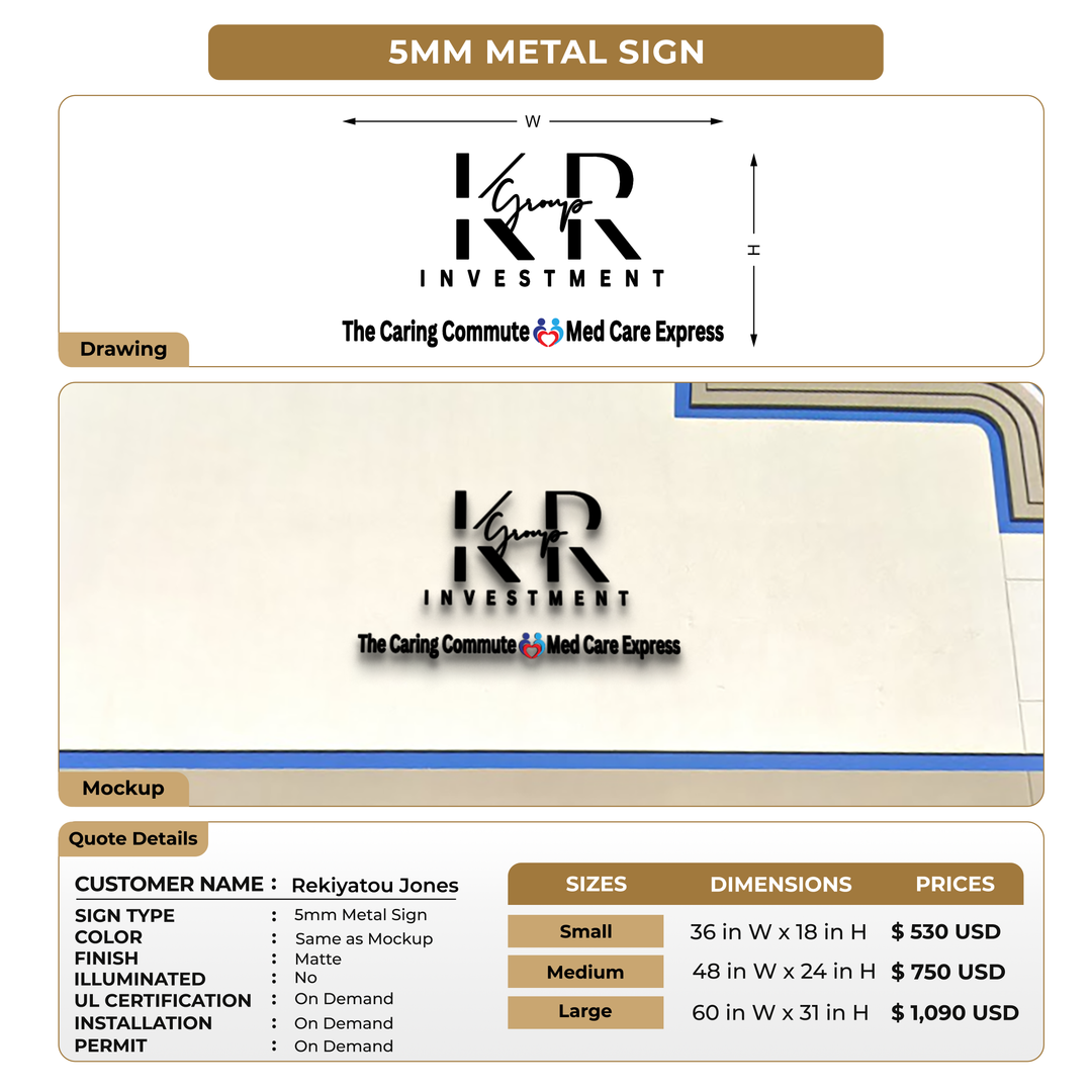 Custom Signs For Rekiyatou Jones