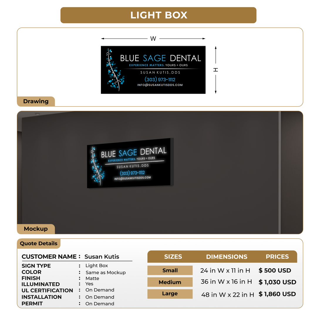 Custom Signs For Susan Kutis