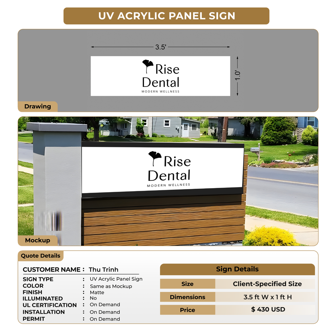 Custom Signs For Thu Trinh