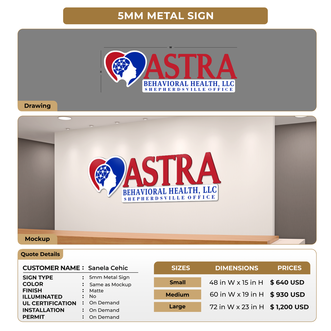 Business Signage for Sanela Cehic
