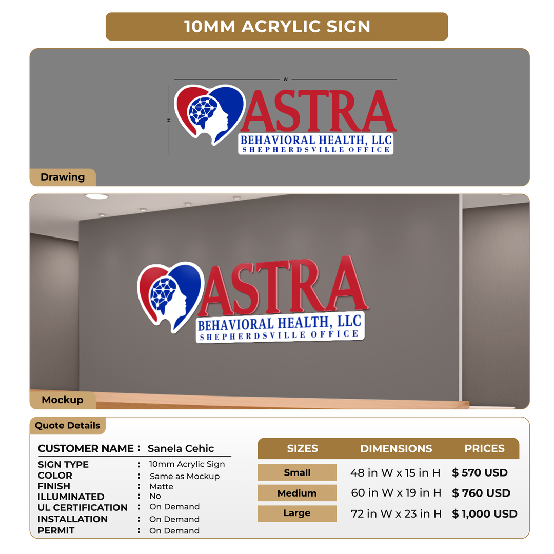 Business Signage for Sanela Cehic
