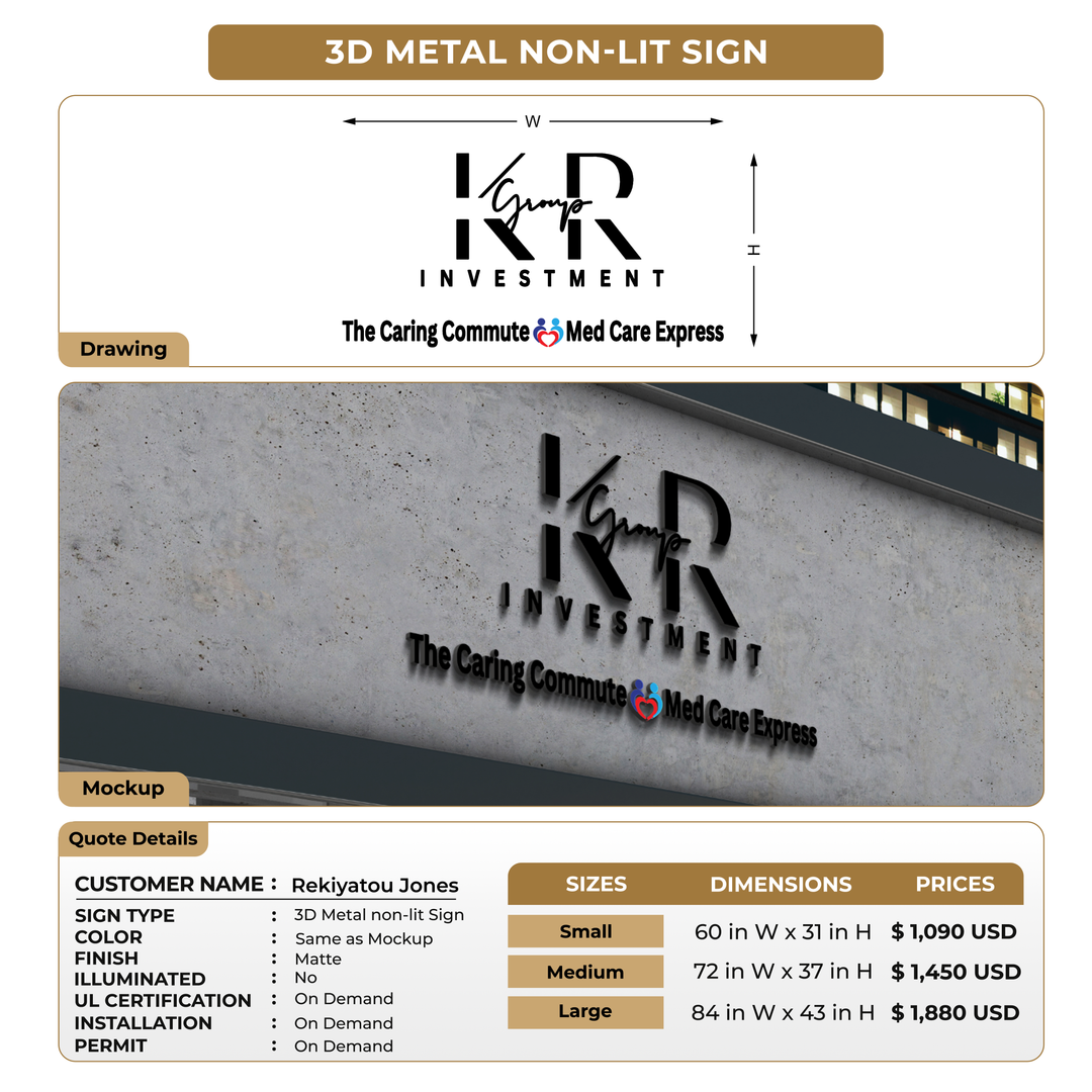 Custom Signs For Rekiyatou Jones