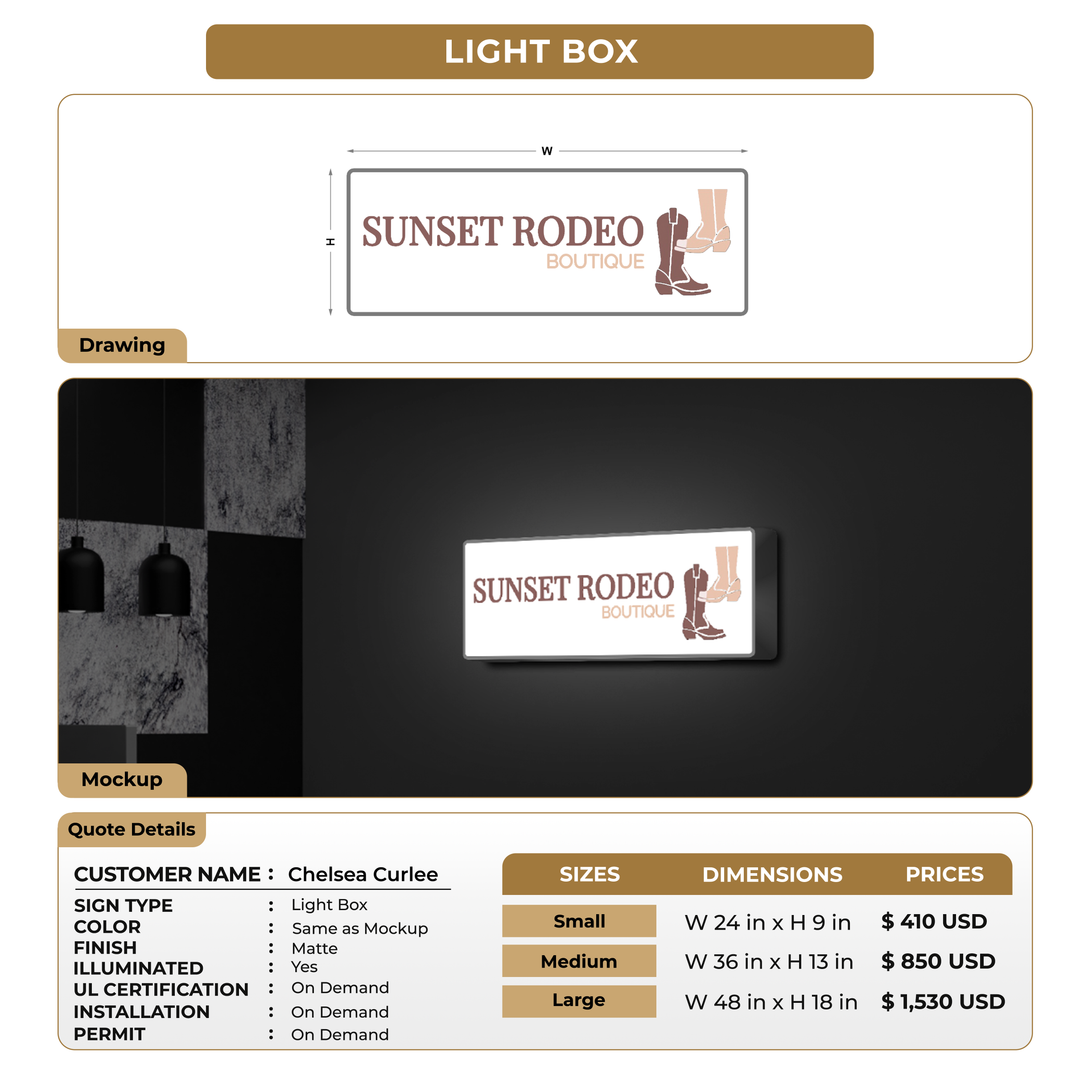 Custom Signs For Chelsea Curlee