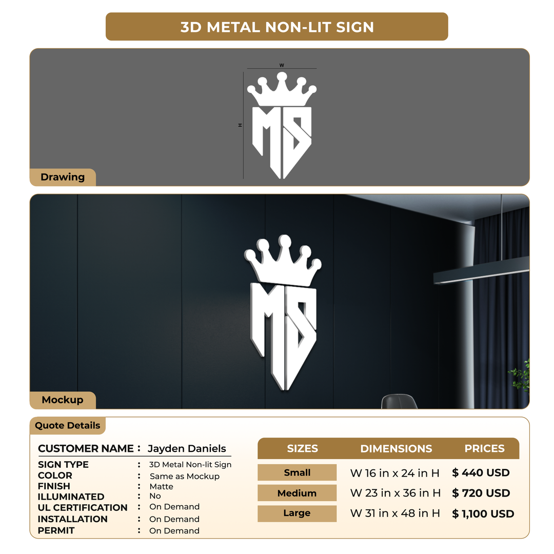 Business Signage for Jayden Daniels