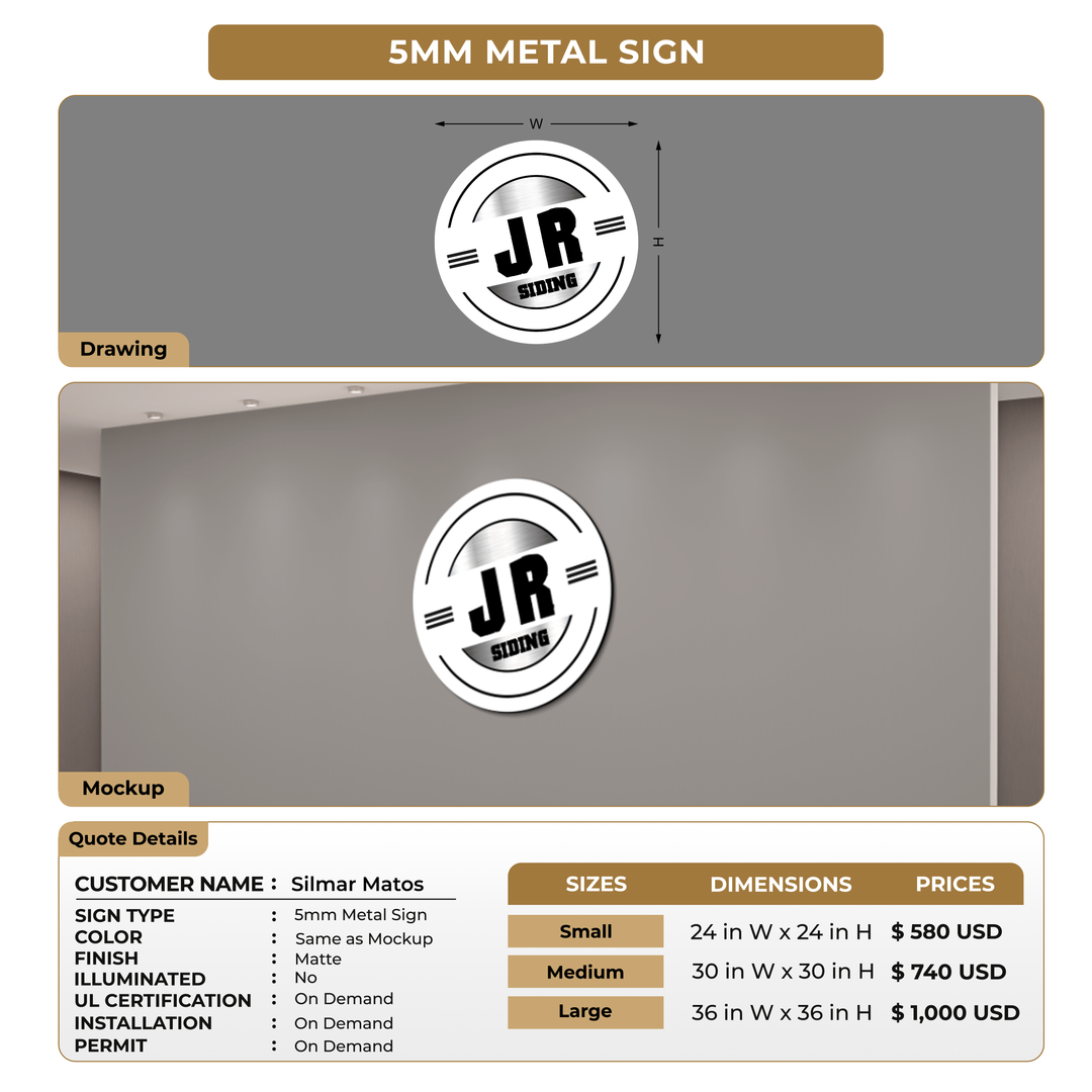 Custom Signs For Silmar Matos
