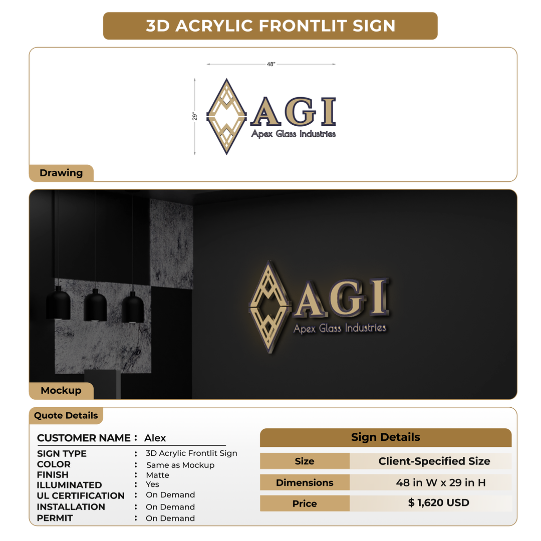Custom Signs For Alex