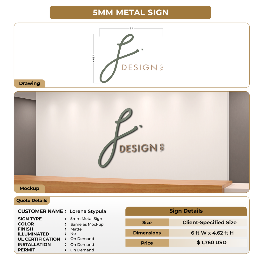 Custom Signs For Lorena Stypula