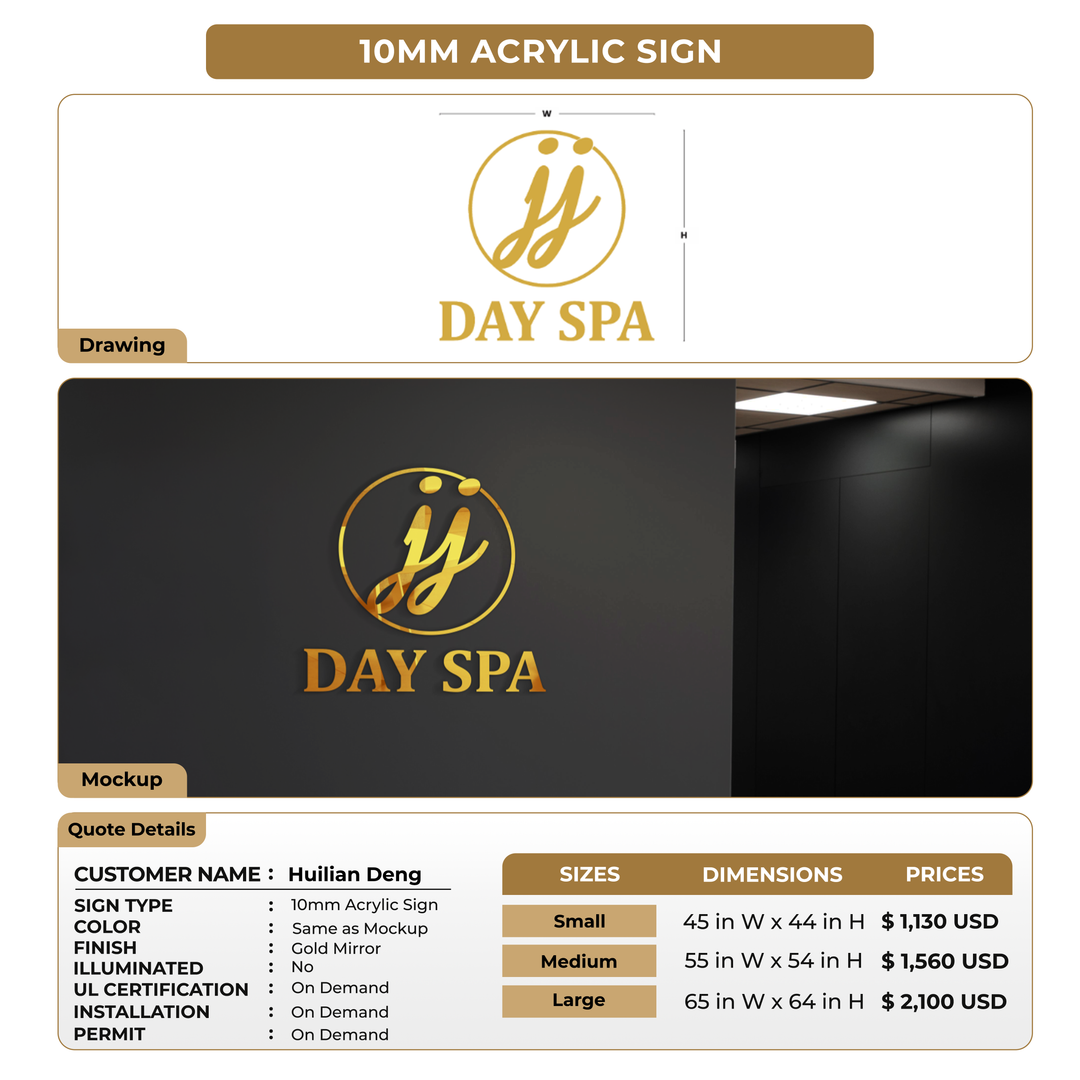 Custom Signs for Huilian Deng