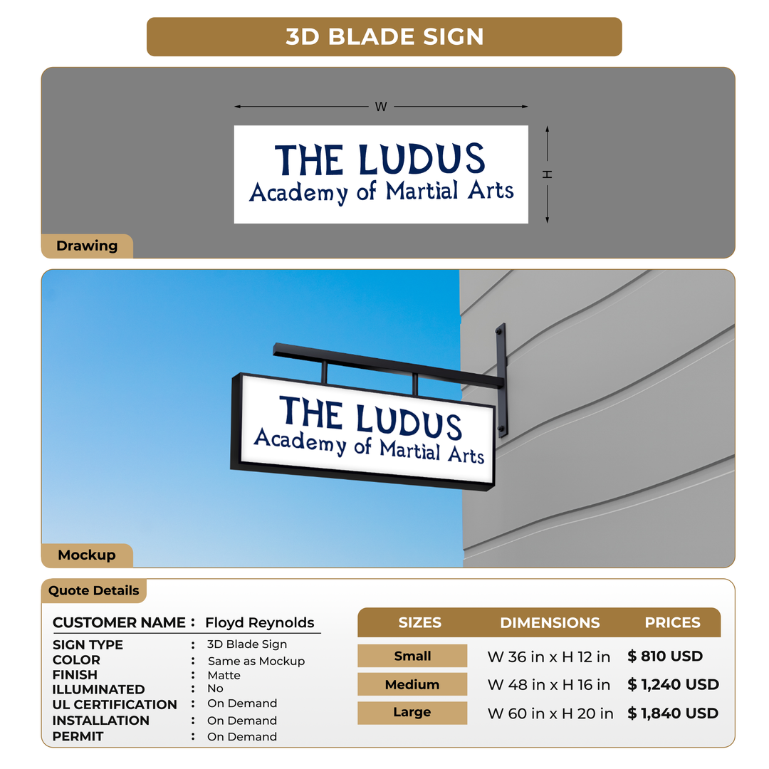 Custom Signs For Floyd Reynolds
