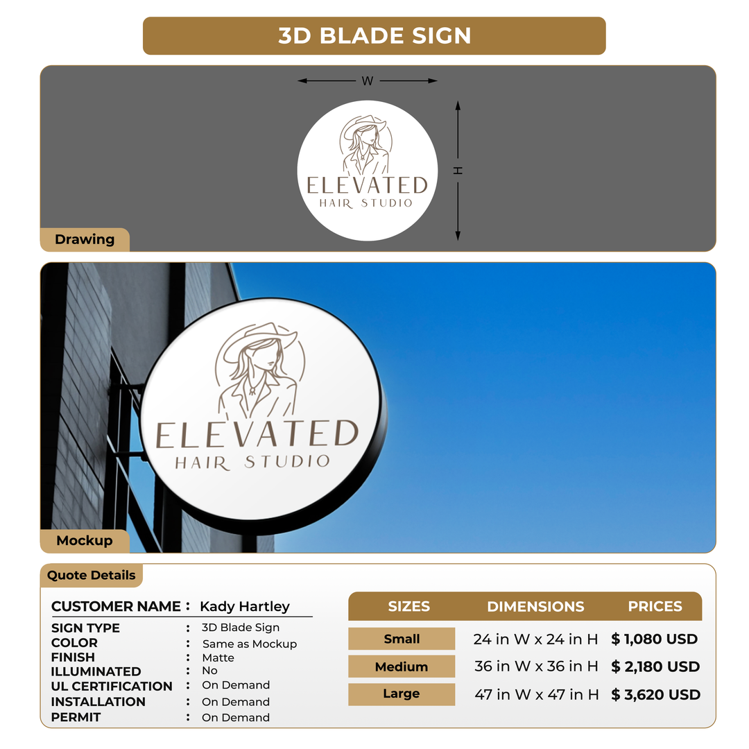 Custom Signs For Kady Hartley