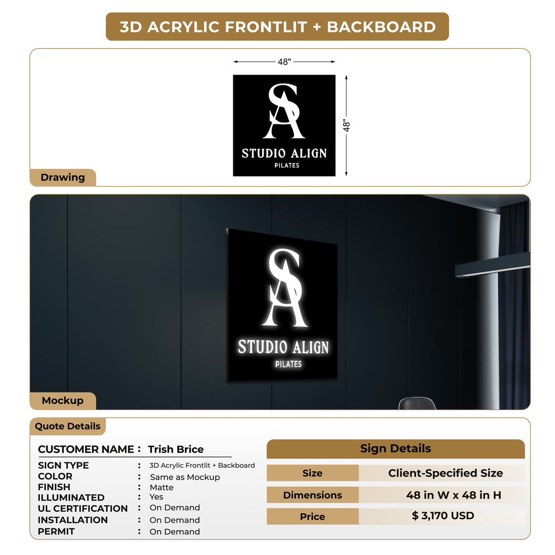 REMAINING PAYMENT AMOUNT FOR BACKBOARD For Trish Brice