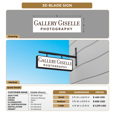 Custom Signs For Giselle khoury