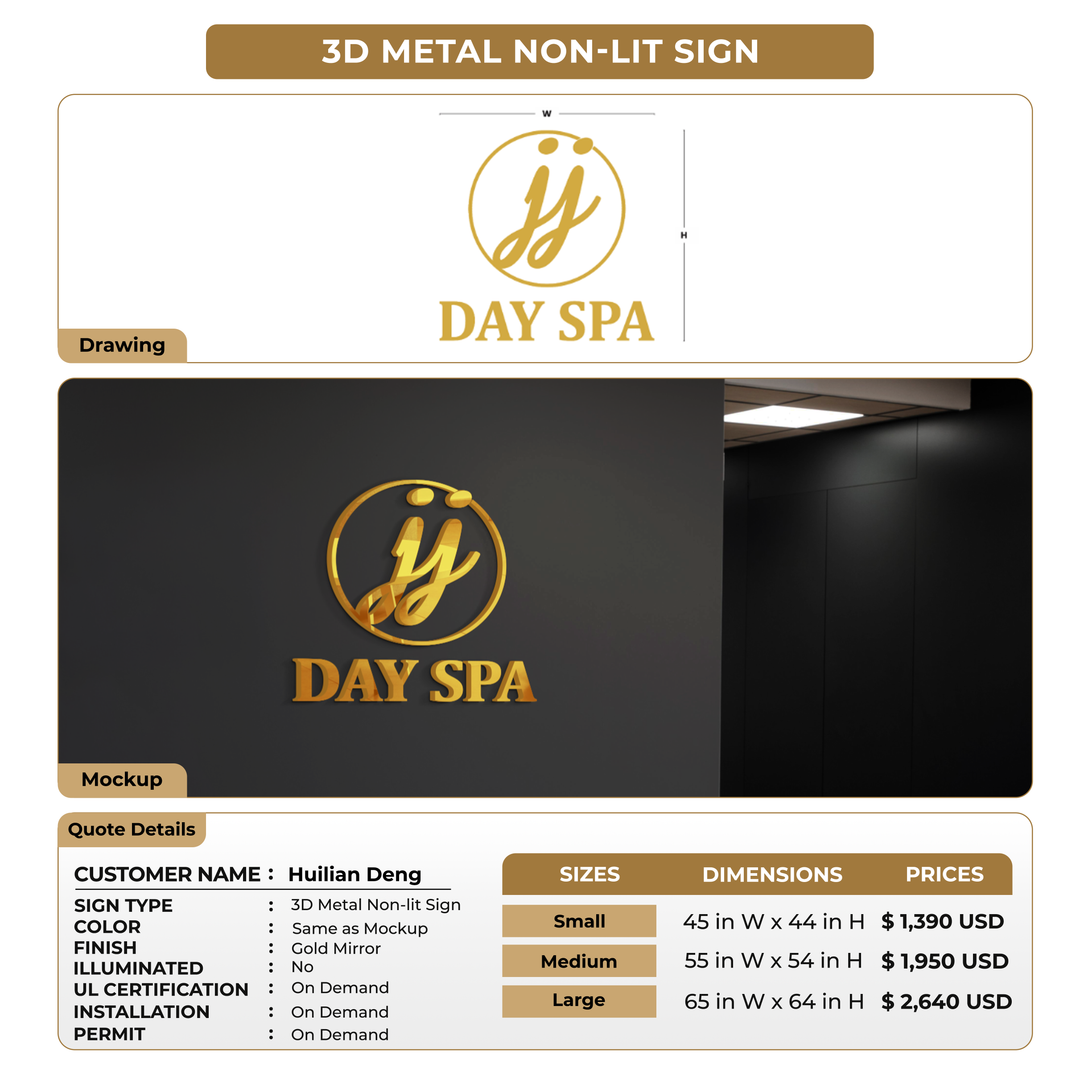 Custom Signs for Huilian Deng