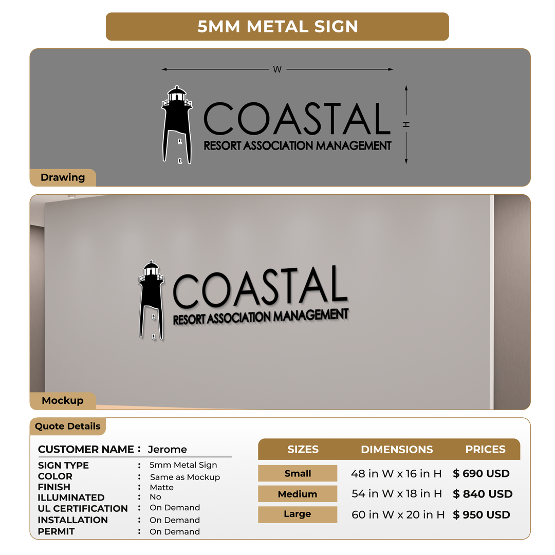 Custom Signs For Jerome