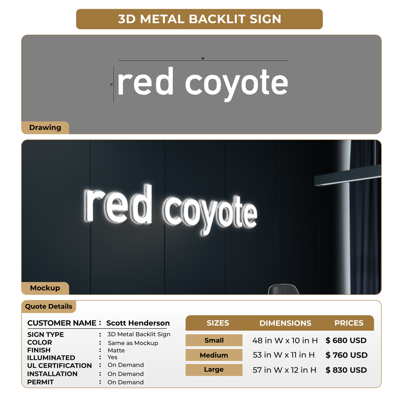 Custom Signs For Scott Henderson