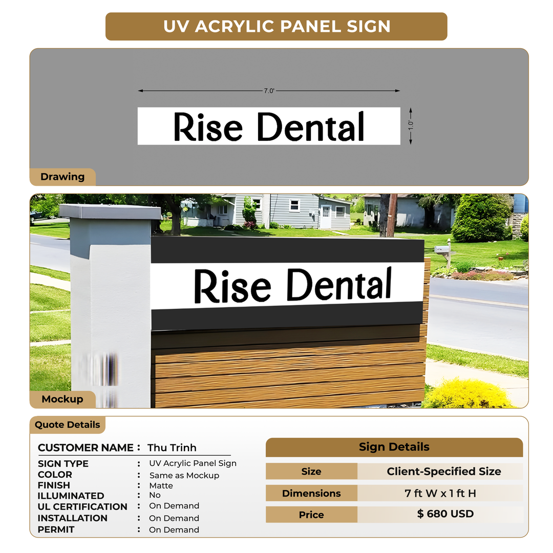 Custom Signs For Thu Trinh