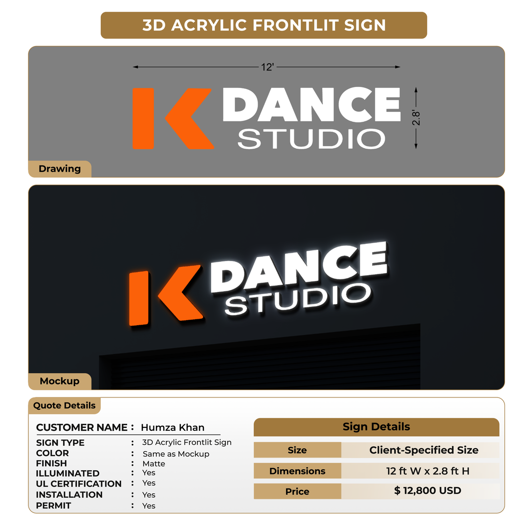 Custom Signs For Humza Khan
