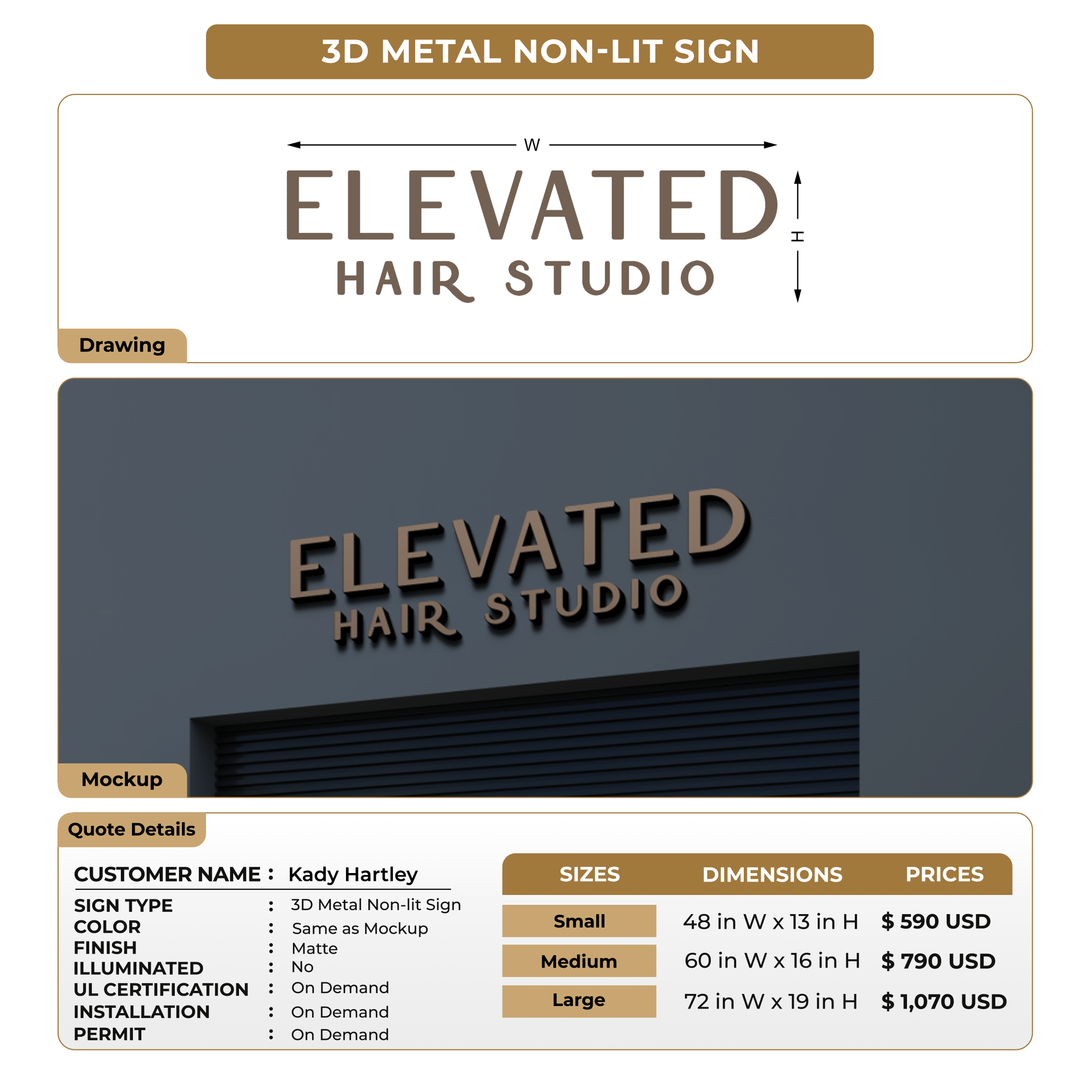 Custom Signs For Kady Hartley