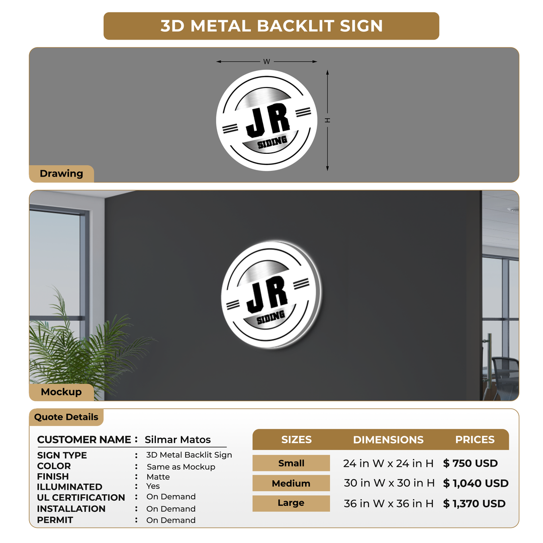 Custom Signs For Silmar Matos