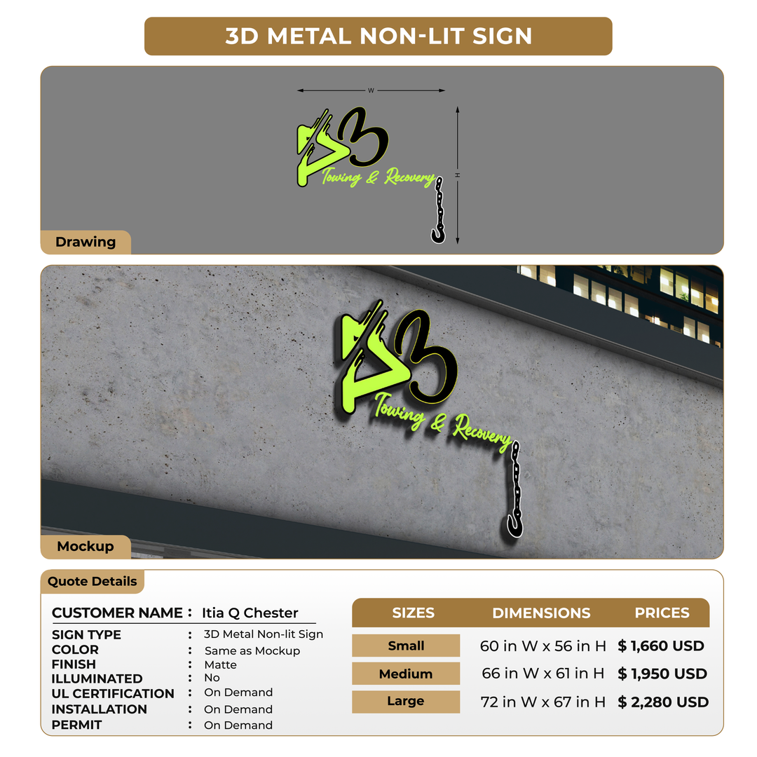 Custom Signs For Itia Q Chester