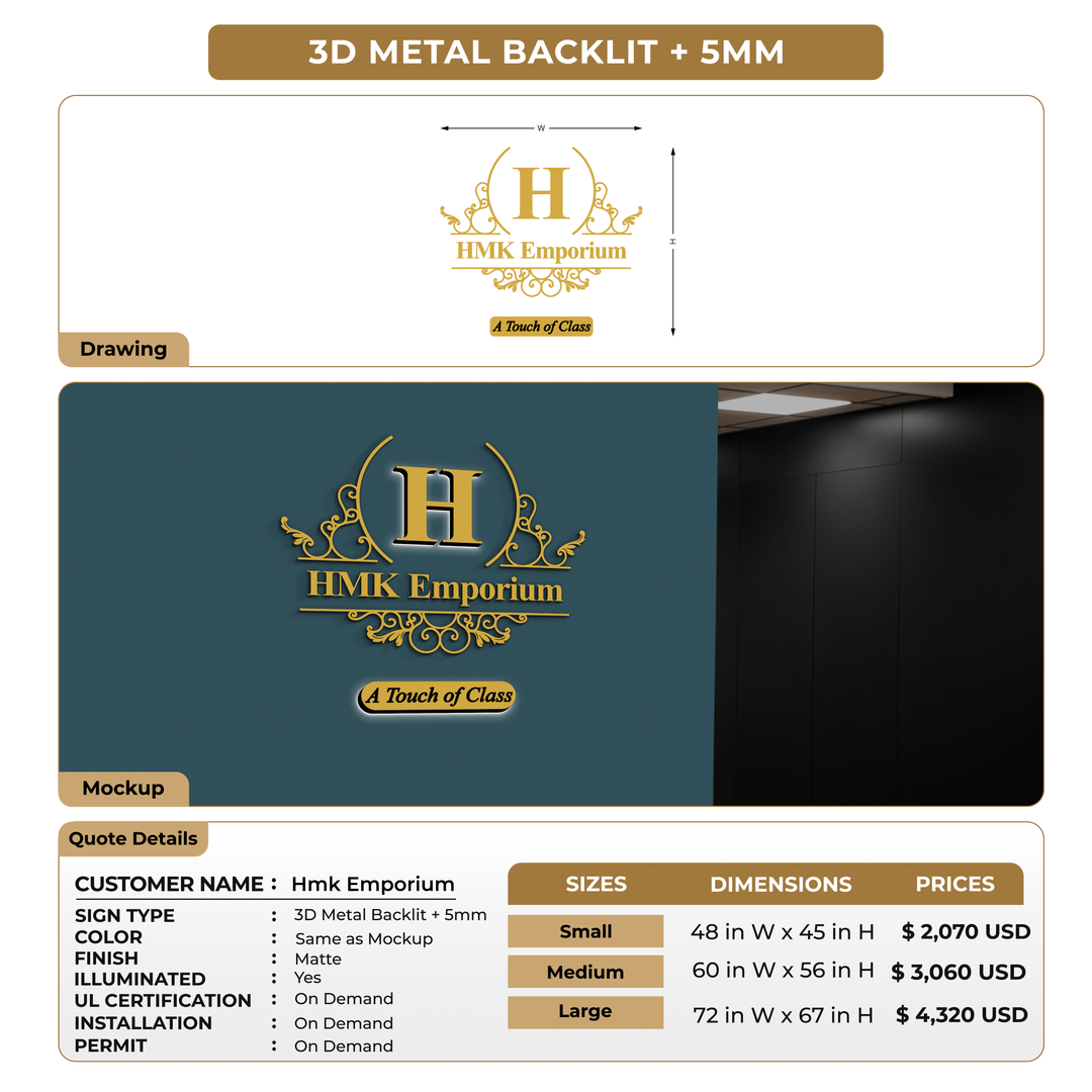 Custom Signs For Hmk Emporium