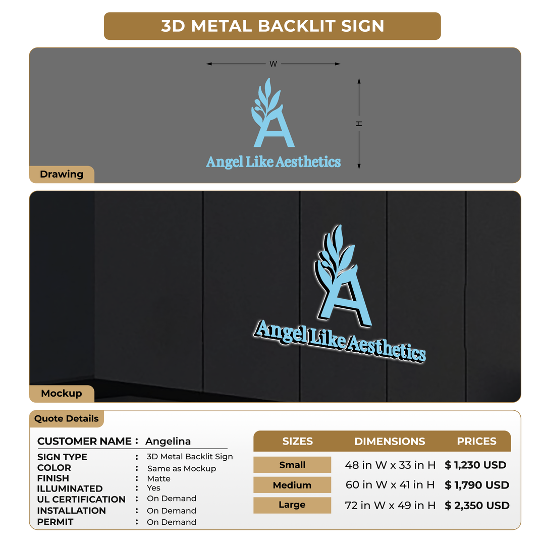 Custom Signs For Angelina
