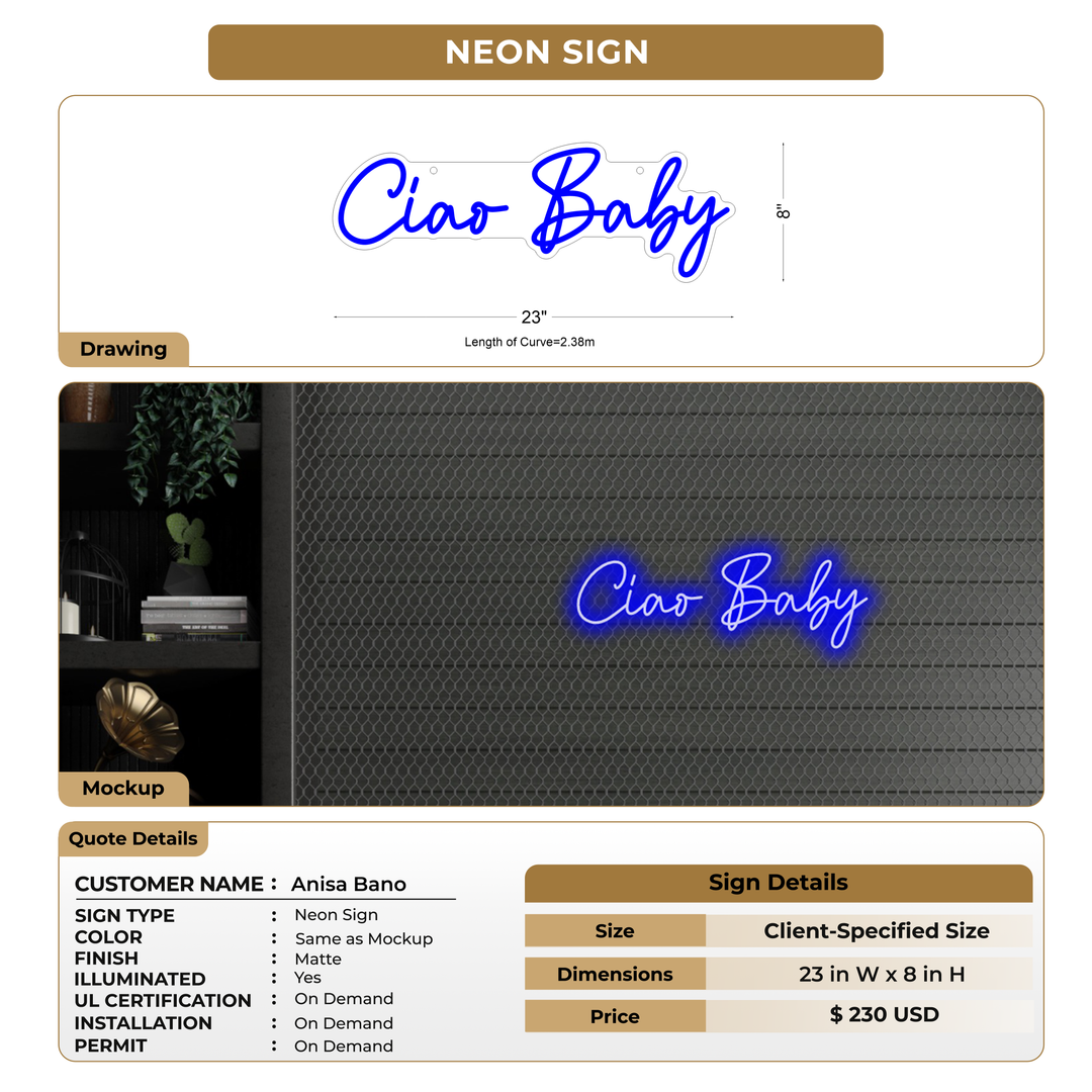 Neon Sign For Anisa Bano