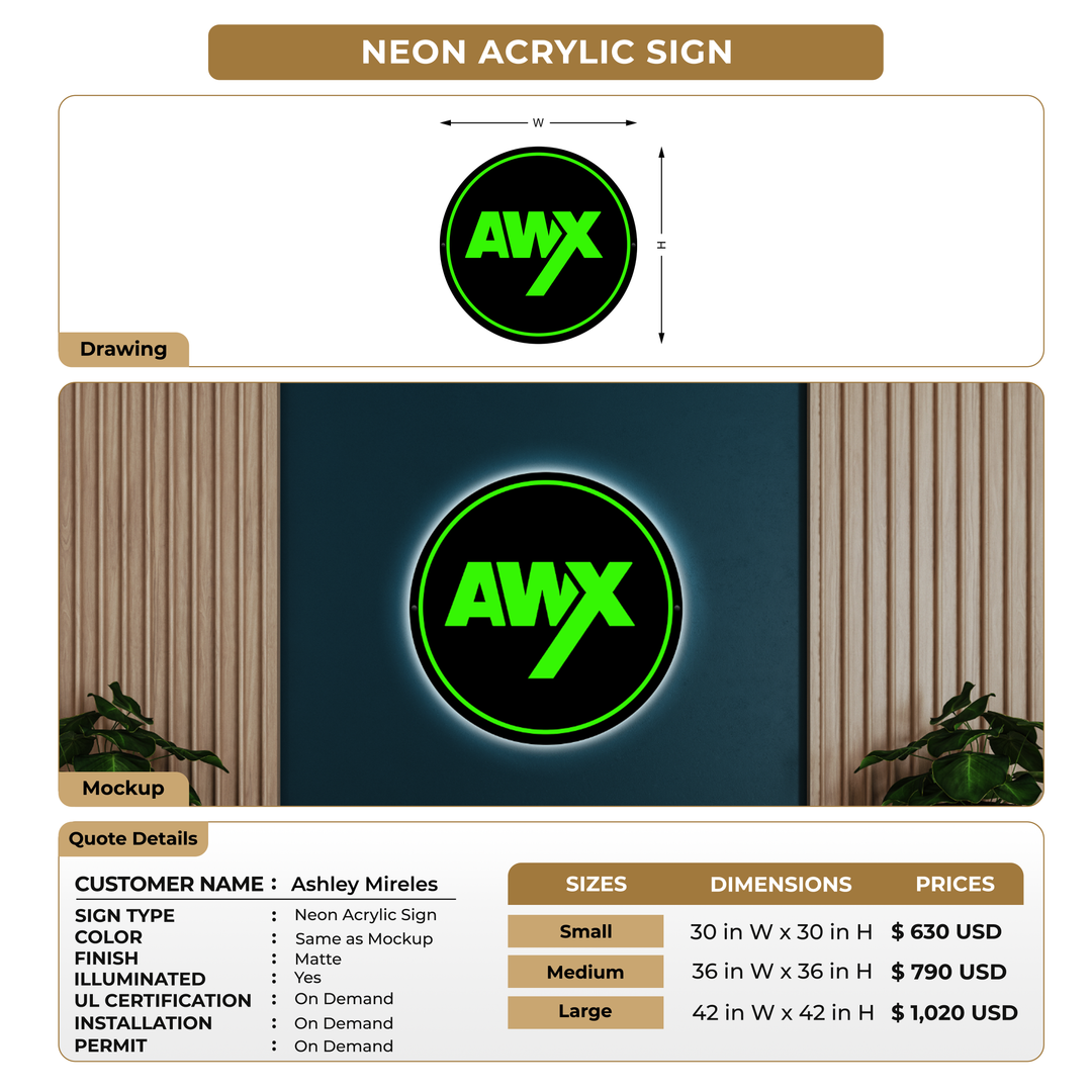 Custom Signs For Ashley Mireles