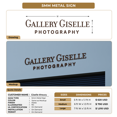 Custom Signs For Giselle khoury